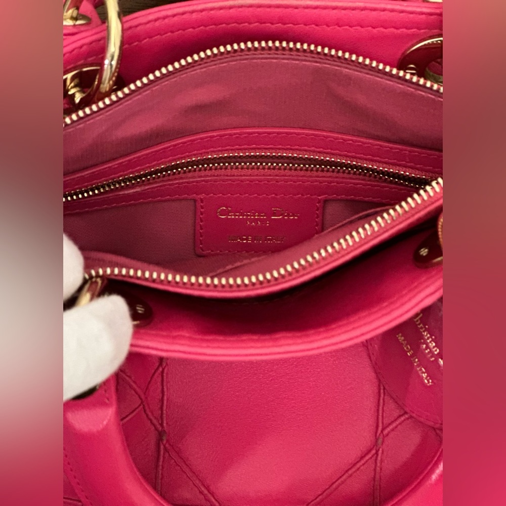 **SOLD** DIOR Cannage Polochon Granville Satchel - Picture 12 of 15